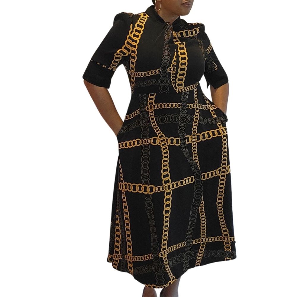 Gracia Chain Print Dress